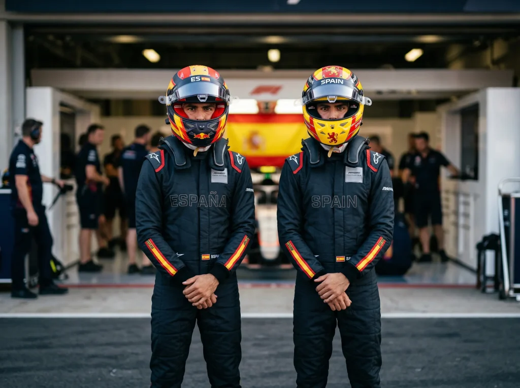 Fernando Alonso y Carlos Sainz representando a España en la Fórmula 1
