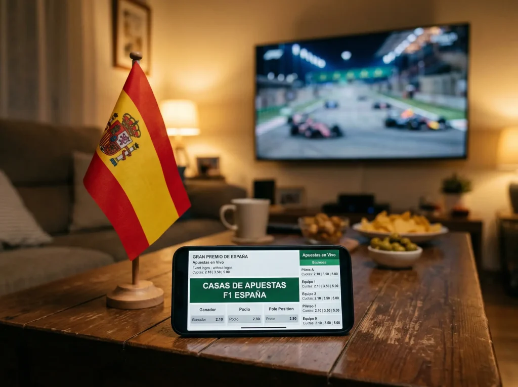Operadores de apuestas legales en España para Fórmula 1 con licencia DGOJ